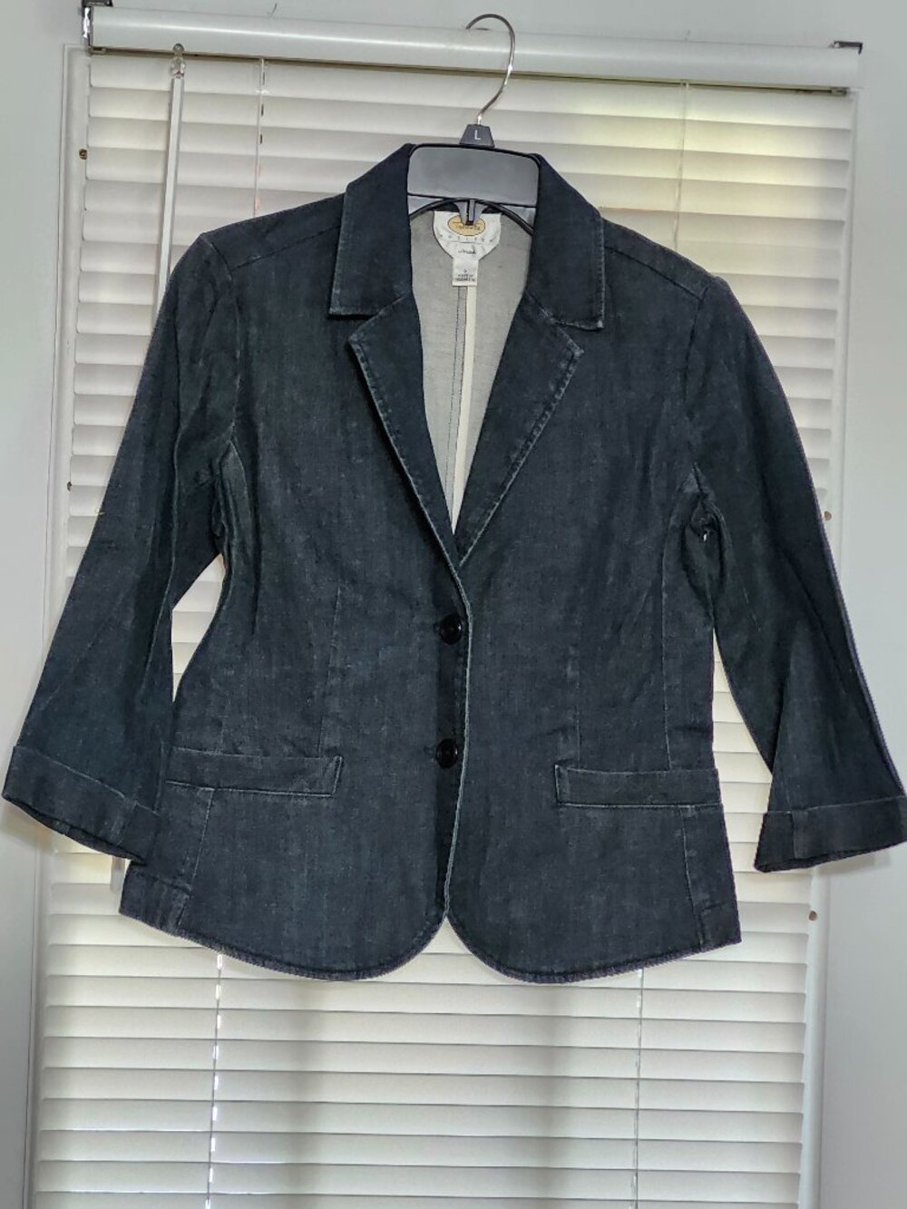 Talbots womans denim blazer  size 6